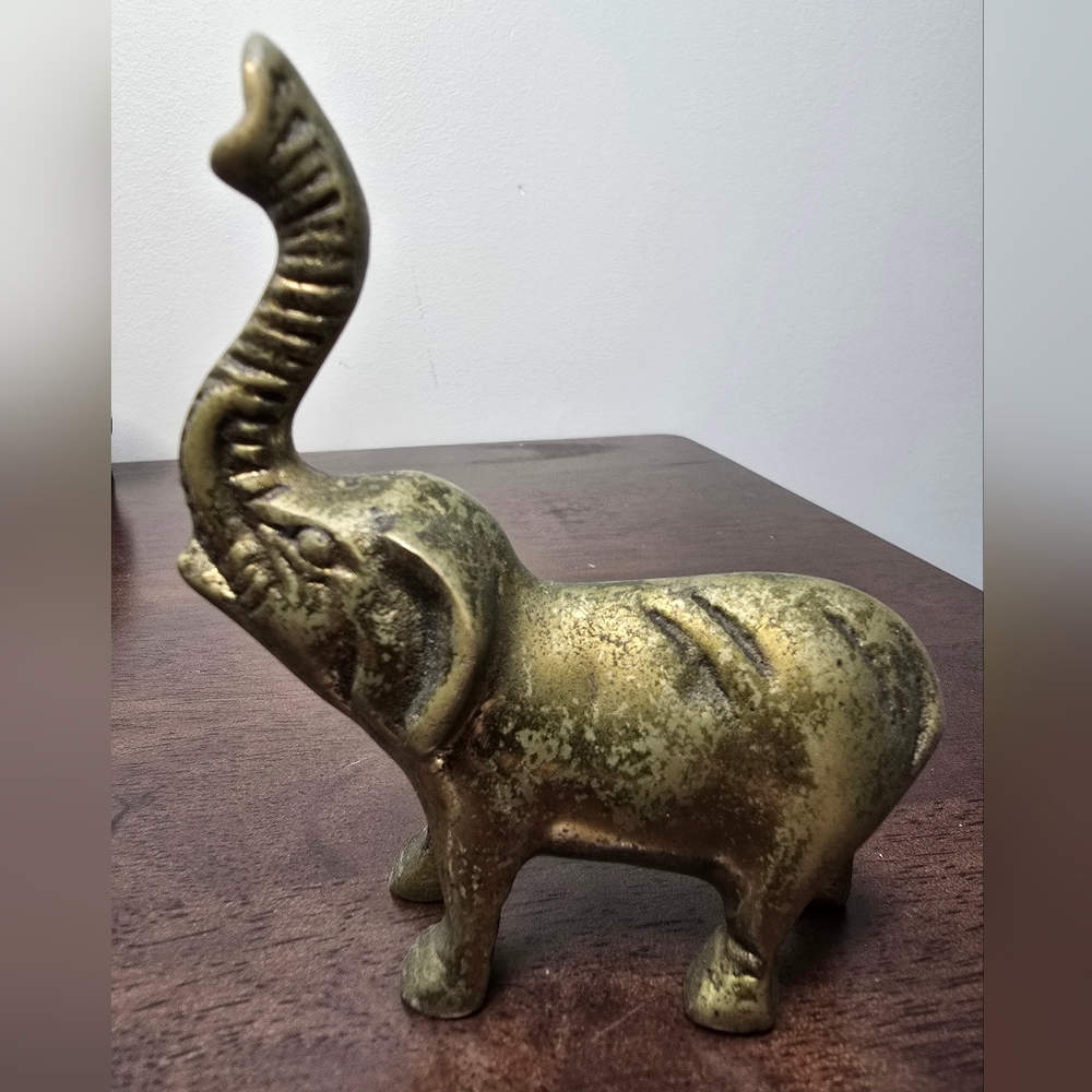 Brass Elephant Sculpture